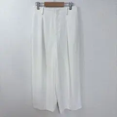 ユニクロ　ドレープワイドアンクルパンツ　ホワイト　【Ｓ】　美品　真っ白