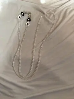 スマホショルダーストラップ シンプル 花