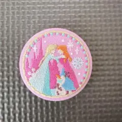ディズニー刺繍缶バッチ アナ雪 エルサ アナ