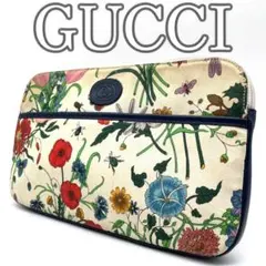 【レア】GUCCI　オールドグッチ　ヴィンテージ　クラッチバッグ　花柄
