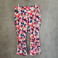 マリクレール　ボトムス　パンツ　スポーツ　ゴルフ　総柄　ピンク