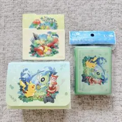 【使用済】ポケカ もりのおくりもの デッキケース＆デッキシールドセット