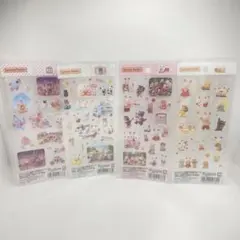 正規品 シルバニアファミリー クリアシール 4種セット