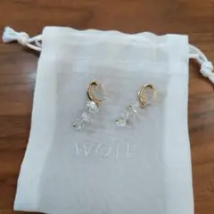 Woje　水晶　イヤリング
