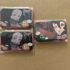 鬼滅の刃 竈門炭治郎 竈門禰豆子 缶バッジ 3点セット★名シーン 炭治郎 禰豆子