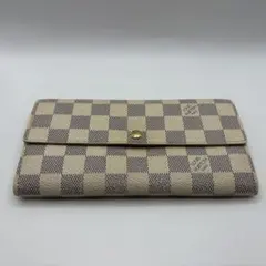 LOUIS VUITTON ポルトフォイユ・サラ ダミエ アズール 長財布