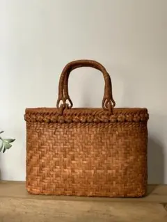 ︎ ︎ 【個数限定】メルカリ特別価格　色育つ１番皮　国産信州山葡萄籠　網代編み ︎ 【個数限定】メルカリ特別価格 色育つ1番皮沢皮 国産信州山葡萄