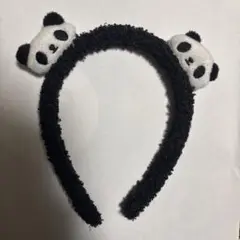 パンダ耳付きカチューシャ
