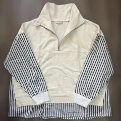 ブランシェス 150cm ハーフジップブラウス/重ね着