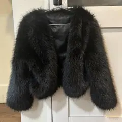 ショートフェイクファーコート　ミームセレクト