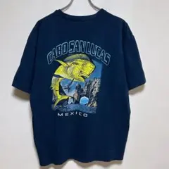 MEXICO カボサンルーカス シイラ 魚 バックプリント TシャツXL相当