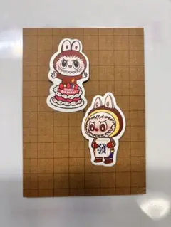 ラブブステッカー 2枚セット