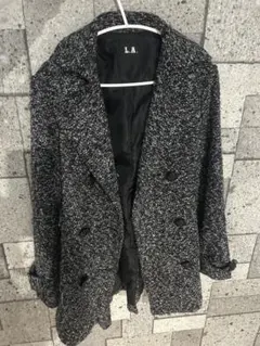 本日のみ‼️950円 コート ゼブラ柄 千鳥柄 シマシマ 可愛いチェスターコート