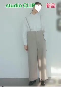 studio CLIP＊ストラップサロペット《CLIP denim》