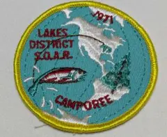 1971年 レイクス地区 キャンプフェア 刺繍パッチ