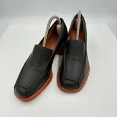 超美品☆CAMPER パンプス MEDA チャンキーヒールブラック 22.5cm