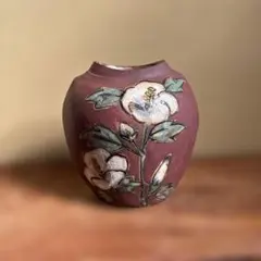 鍋島焼 名工 嘉秀 作 盛上彩釉 柿図 飾壺 陶器 壺 高さ約25㎝ - メルカリ