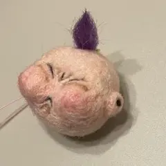 羊毛フェルト 人 子供 ハンドメイド キモカワ - メルカリ