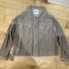 ZARA アウター　コーデュロイ　ベージュ　M