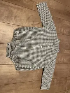 チェック柄長袖シャツ　ロンパース　お洒落　ベビー