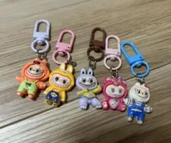 ミニラブブ らぶぶ Labubu キーホルダー 5個セット