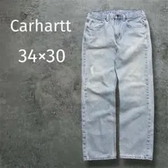 Carhartt 34×30 デニムパンツ メキシコ製 色落ち フェード