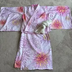 浴衣 花火模様 130～140cm キャサリンコテージ ワンピース