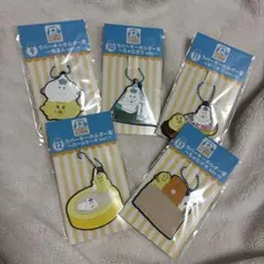 んぽちゃむ　エンタメくじラバーストラップキーホルダー5個セット