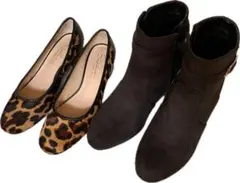 ショートブーツ パンプス　靴 セット売り