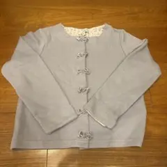 anyFAM 薄紫 ニットカーディガン 130