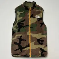 NORTH FACE ノースフェイス　リバーシブルベスト　迷彩　キッズ