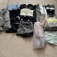140 女の子　まとめ売り　秋冬12点プラス夏物8点