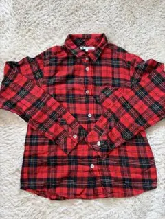GLOBAL WORK チェック柄長袖シャツ L