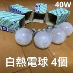 단종 도시바 40W E26 4pcs 레트로 라이팅 화이트 램프