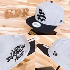 レア/廃番【ニューエラ×ネバースリープ】限定コラボ LAキャップ グレー×黒