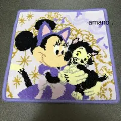 ディズニーストア ミニー＆フィガロ ミニタオル　シェニール織