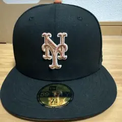 New Era 59FIFTY ブラック キャップ 7 1/4