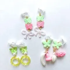 キッズイヤリング 3点セット Ｎｏ．539