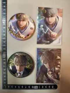 恋と深空 セイヤ Xavier 缶バッジ2点＋カード2枚 セット グッズ