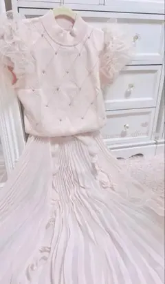 ♡ ROSE MUSE ロゼミュ chiffon pleated skirt ♡