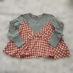 trois lapins 長袖カットソー 140cm