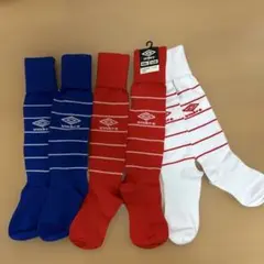 umbro ストライプソックス 3足セット25-27cm