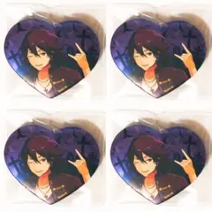 新品★あんスタ★UNDEAD【朔間零】中国★ハート缶バッジ★キャラバッジ★4点