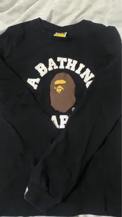 A BATHING APE 長袖カットソー ブラック