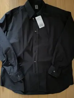 LE レショップ lechoppe 黒 長袖シャツ 100%コットン