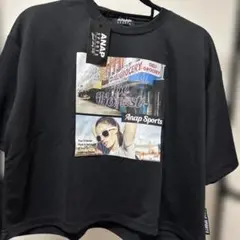 ANAP SPORTS ブラック Tシャツ グラフィックプリント