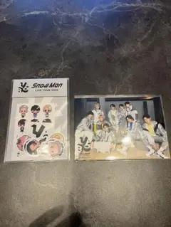 SnowMan グッズ ステッカー、オリジナルフォト