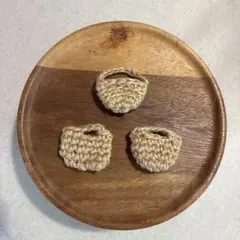冷蔵庫マグネット　麻紐ミニバック型　3個セット