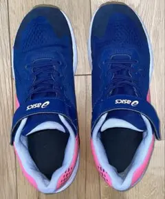 asics キッズ スニーカー ネイビー/ピンク