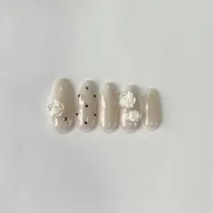 アーモンド形状 ネイルチップ(両手用)(ネイルチップグミ付)